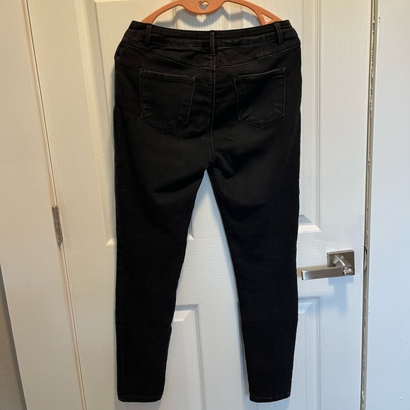 Faded Black Skinny Jeans Size 6 - Picture 4 of 4